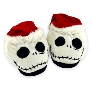 Jack Skeleton Santa Hat Slippers Size 4-5 b120